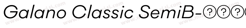 Galano Classic SemiB字体转换